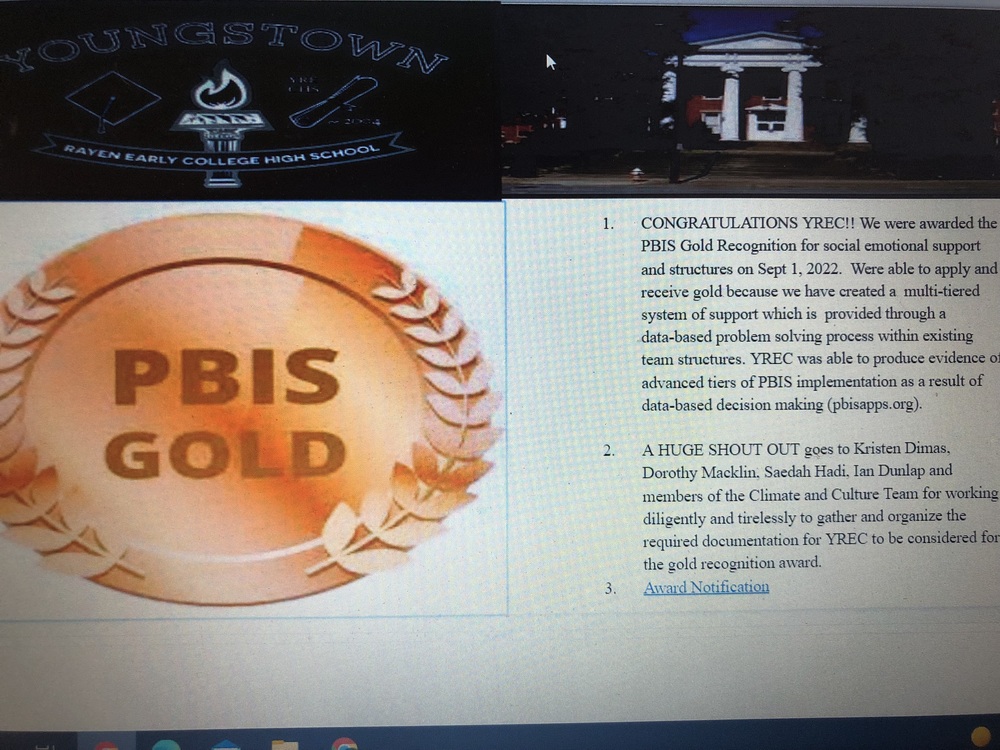PBIS Gold Award