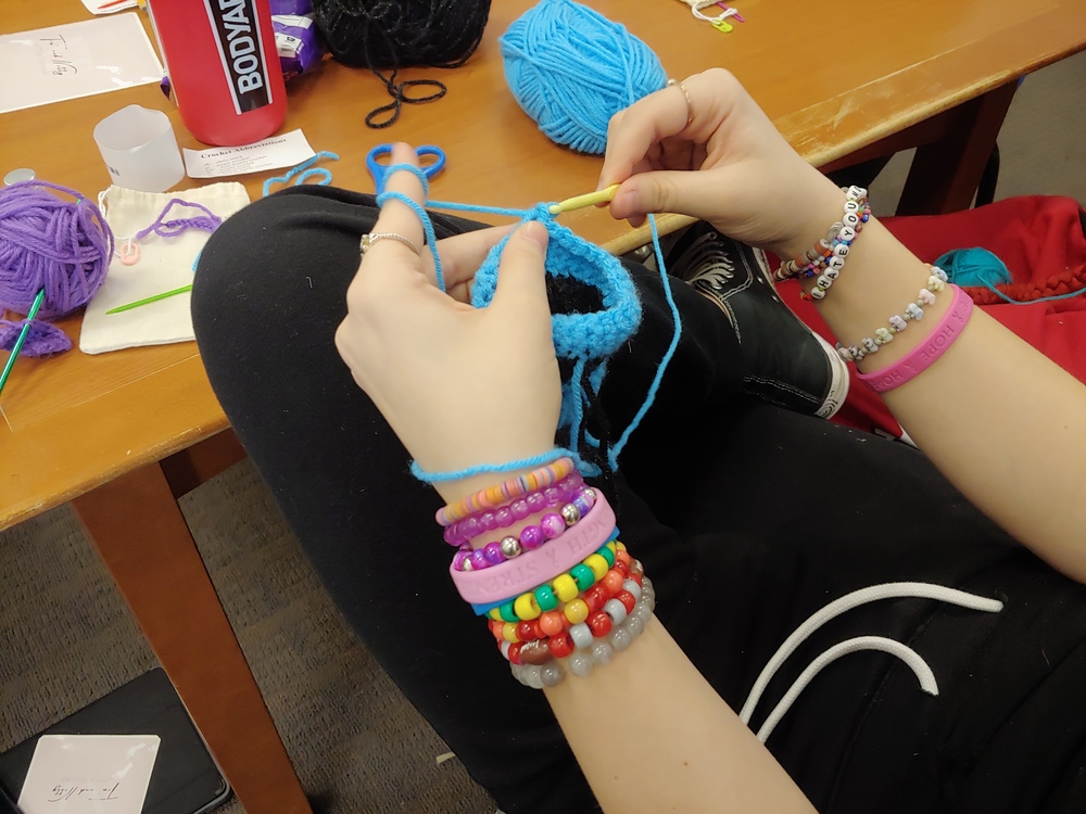 Learning to crochet