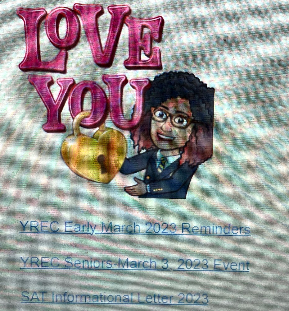 YREC Early March 2023 Reminders