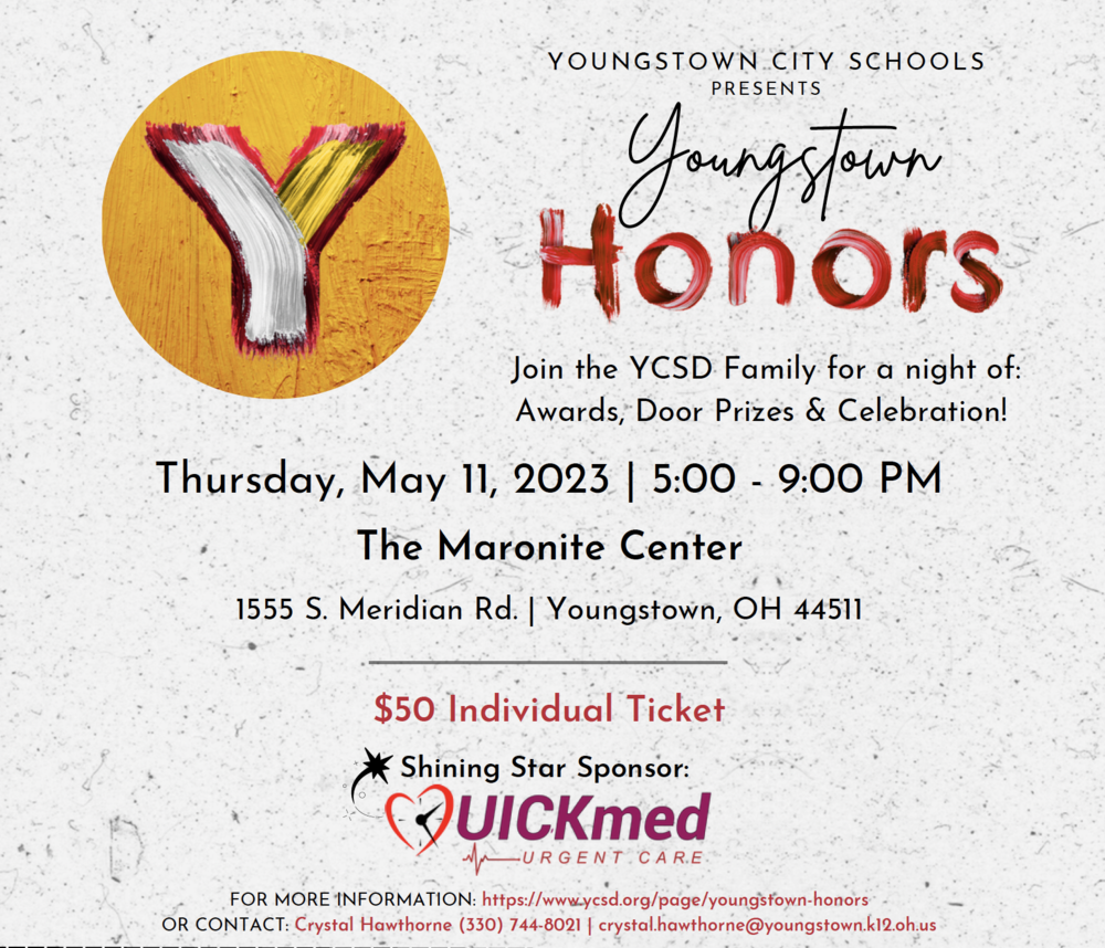 Youngstown City Schools announces award recipients for Youngstown